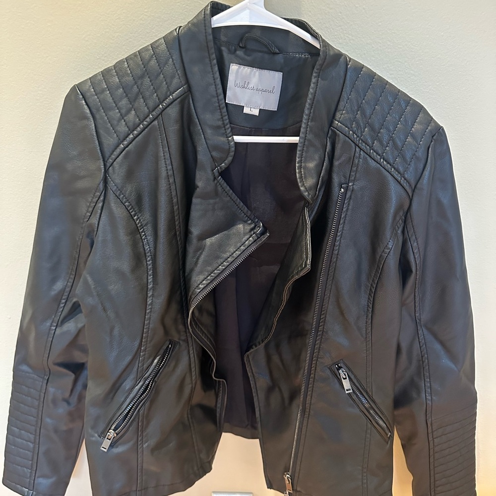 Bella Amore Black Leather Jacket for Women
